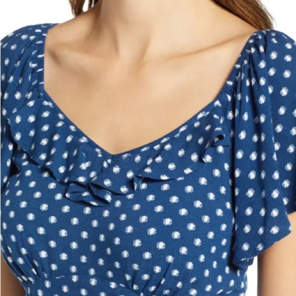 Row A Flutter Sleeve A-Line Dress - image 3